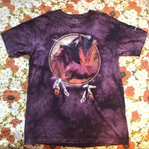 Tie Dye Horse T-shirt Adult Large